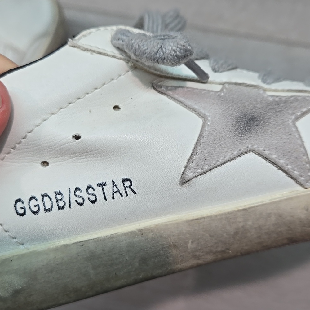 Golden Goose GGDB Women White & Black Star Sneakers Shoes Sz 41/42 US 11-12 - Picture 15 of 16